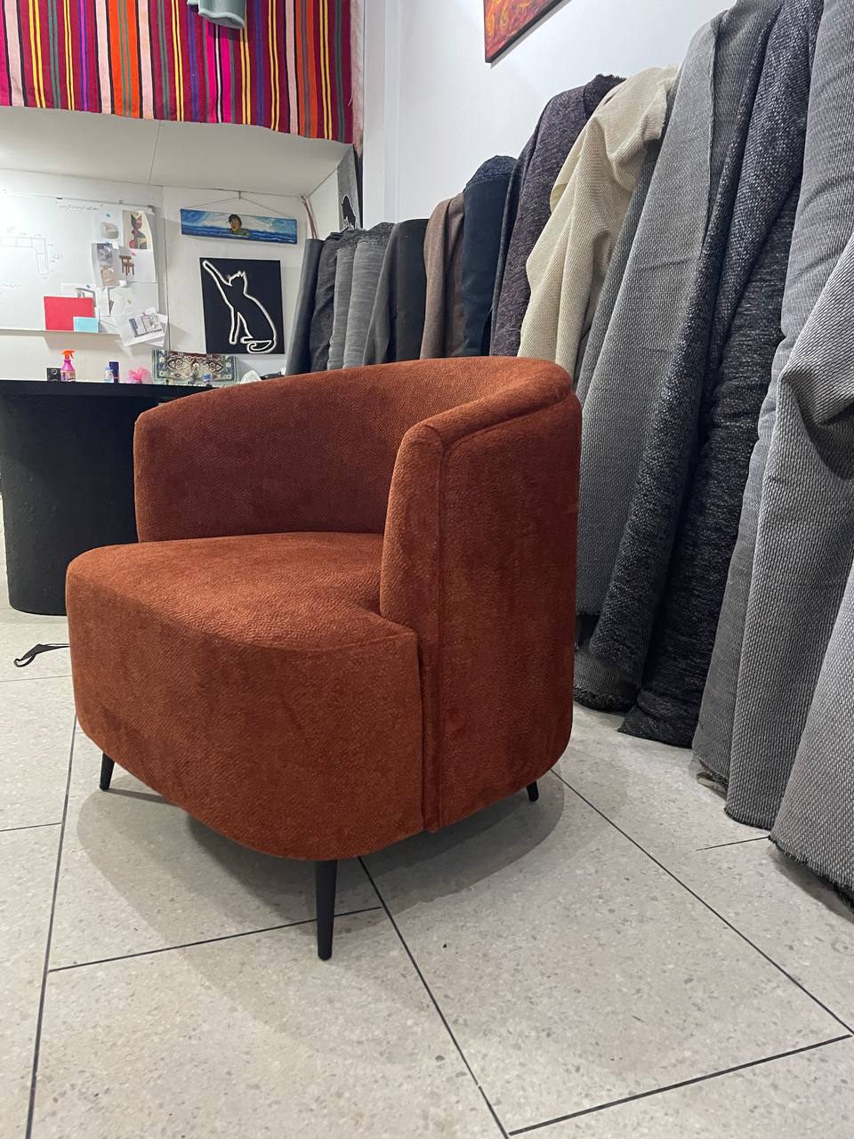 Fauteuil Zénith - en bouclette texturé